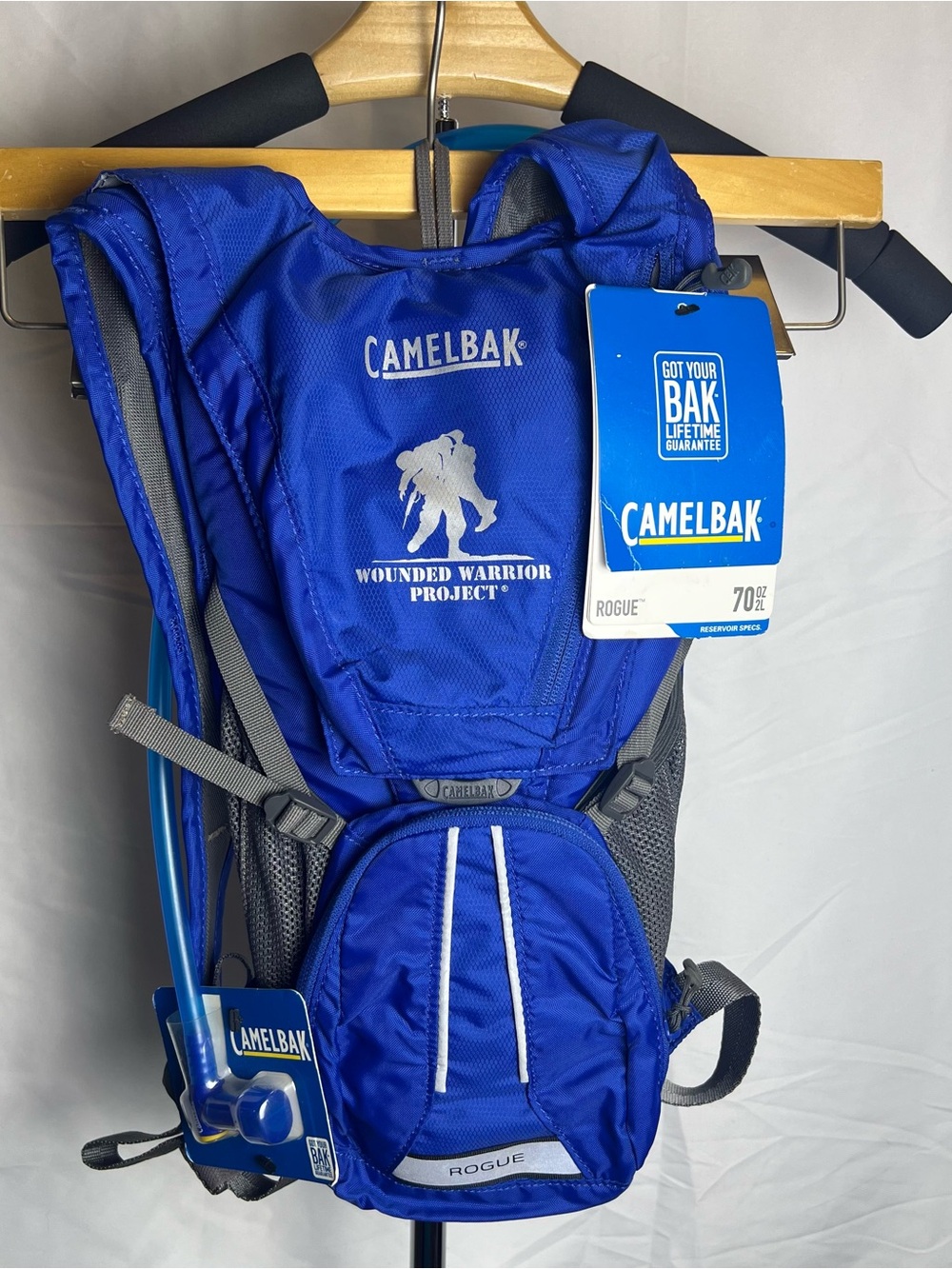 NWT CamelBak Rogue 2L Hydration Pack Blue Wounded Warrior Project Edition
